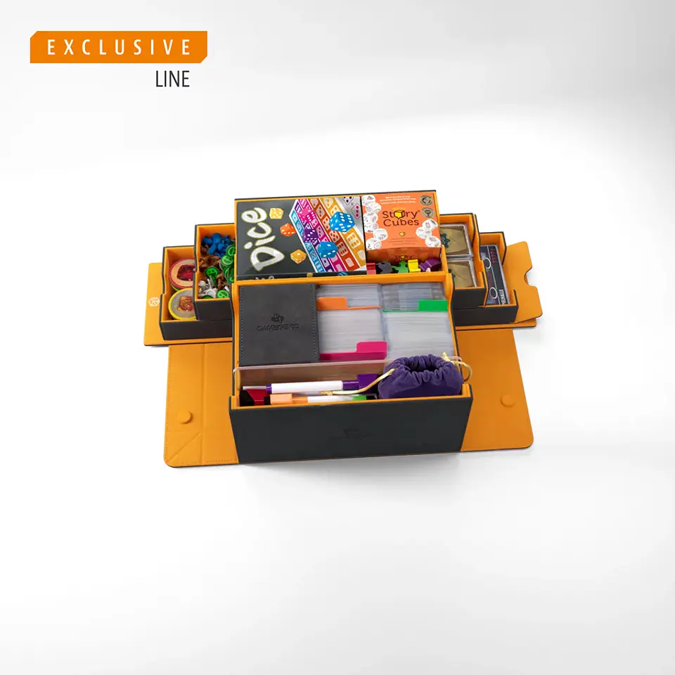 Caja para cartas 600+ Games' Lair - Negro/Naranjo (EXCLUSIVE LINE) 6