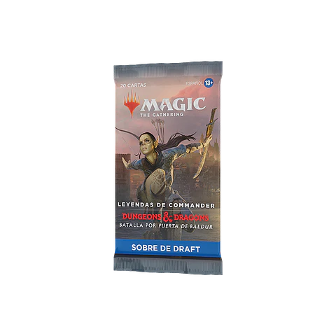 Sobre de Draft Leyendas de Commander: Batalla por Puerta de Baldur 