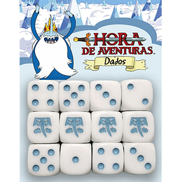 Dados Hora de Aventuras: Rey Hielo (12 dados de 6 lados) 