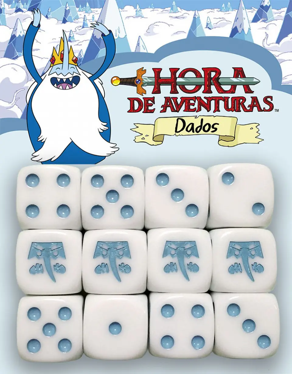 Dados Hora de Aventuras: Rey Hielo (12 dados de 6 lados)  1
