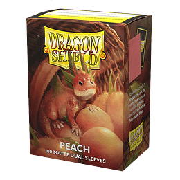 Protectores Dragon Shield Matte Dual - Peach (x100) 