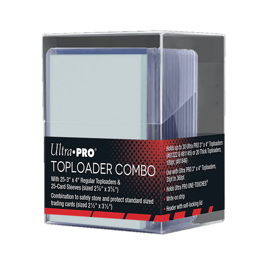 Toploader Combo (Portamazo + 25 Protectores + 25 Toploaders) 