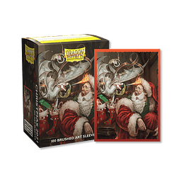 Protectores Dragon Shield Art Brushed - Christmas Dragon 2021 (x100) 