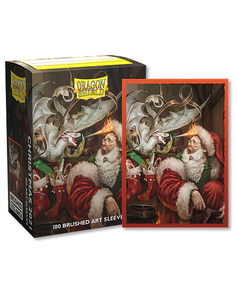 Protectores Dragon Shield Art Brushed - Christmas Dragon 2021 (x100) 