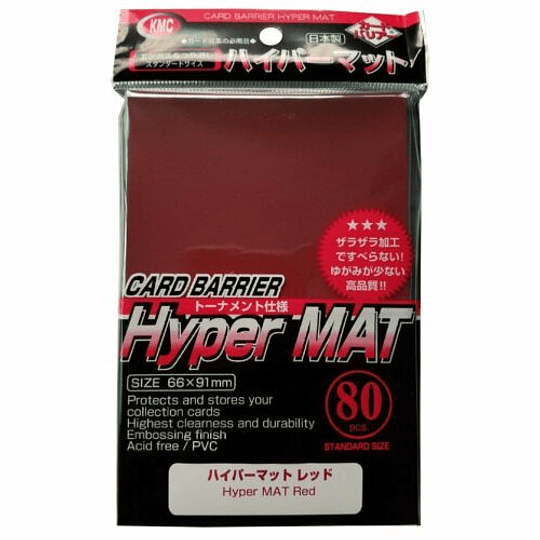 Protectores KMC - Hyper Mate Rojo Mate (x80)