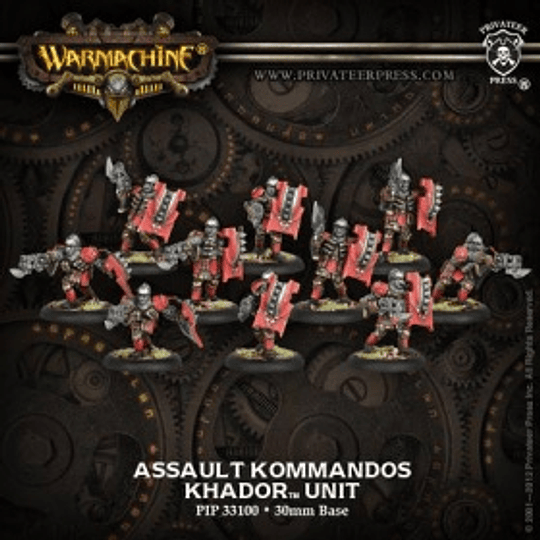 Warmachine: Khador Unit - Assault Kommandos (Metal)