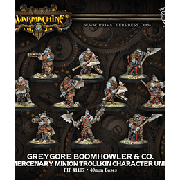 Warmachine: Mercenaries Unit - Greygore Boomhowler & Co. (Metal)