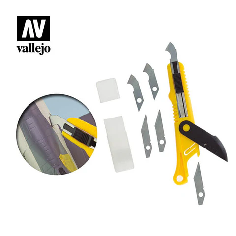 Cúter Grabador + 5 cuchillas - Plastic Cutter Scriber Tool 