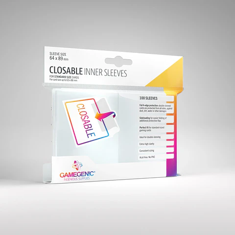 Protectores Gamegenic - Closable Inner Sleeves 