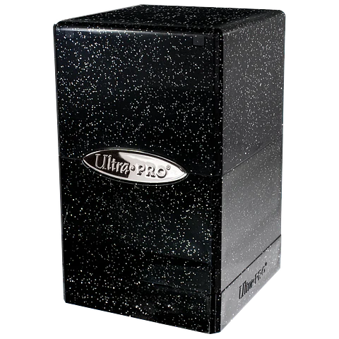 Porta Mazo: Satin Tower 100+ Glitter - Negro 