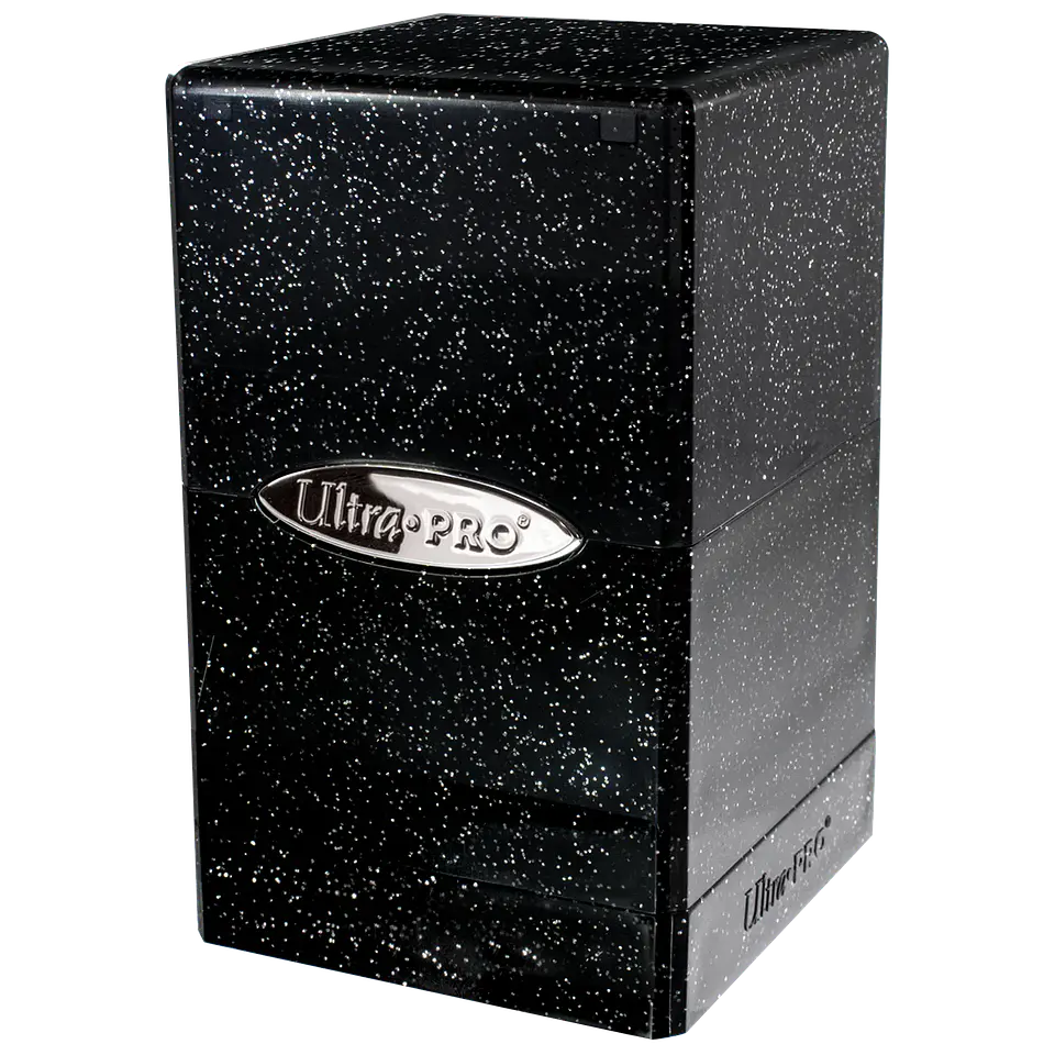 Porta Mazo: Satin Tower 100+ Glitter - Negro  1