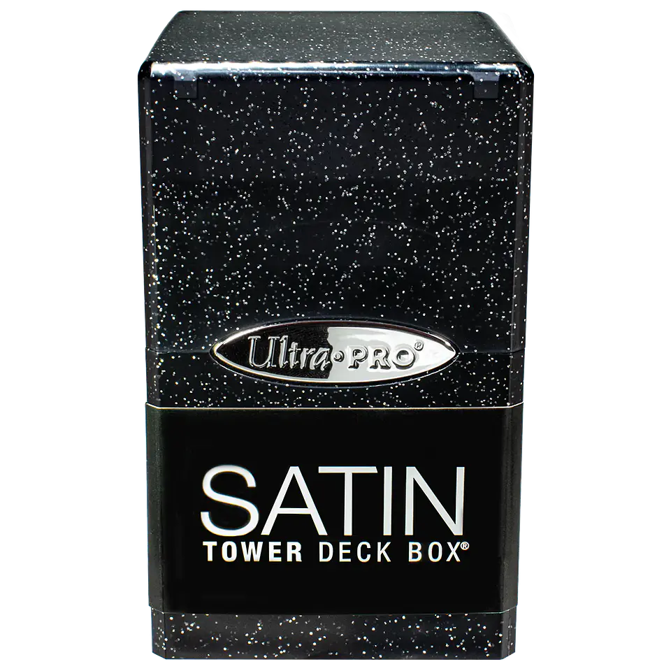 Porta Mazo: Satin Tower 100+ Glitter - Negro  2