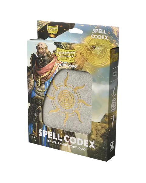 Carpeta Dragon Shield - Spell Codex 160: Ashen White 