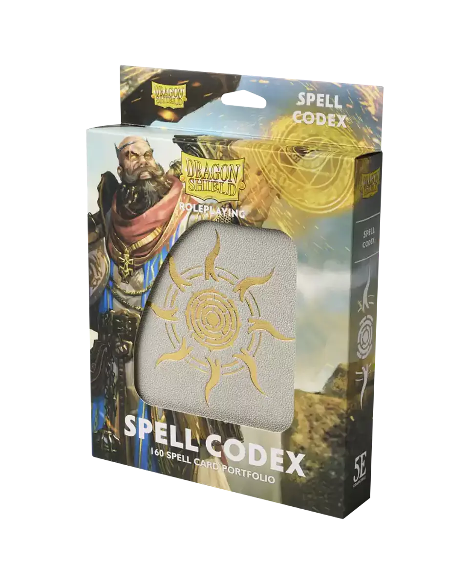 Carpeta Dragon Shield - Spell Codex 160: Ashen White  1