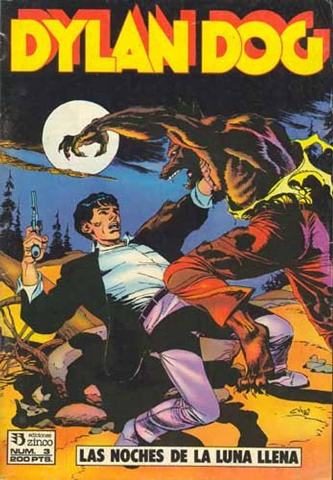 Dylan Dog N°3: Las Noches de la Luna Llena (Rústica en blanco y negro)