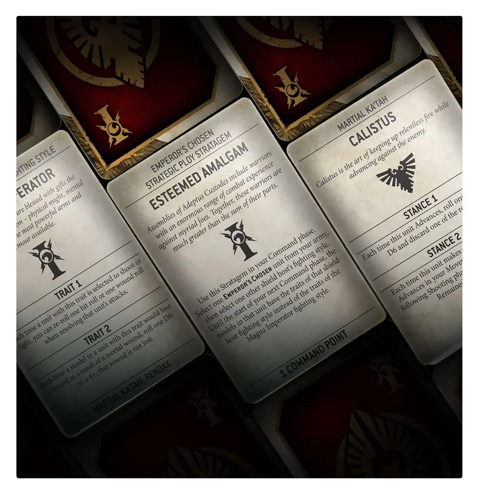 Adeptus Custodes: Data Cards - 9ª Edición (Inglés) 3