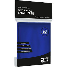 Protector Top Deck Small Azul - 62x89mm 60un