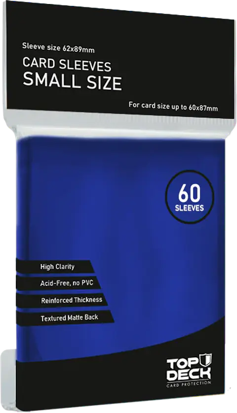 Protector Top Deck Small Azul - 62x89mm 60un