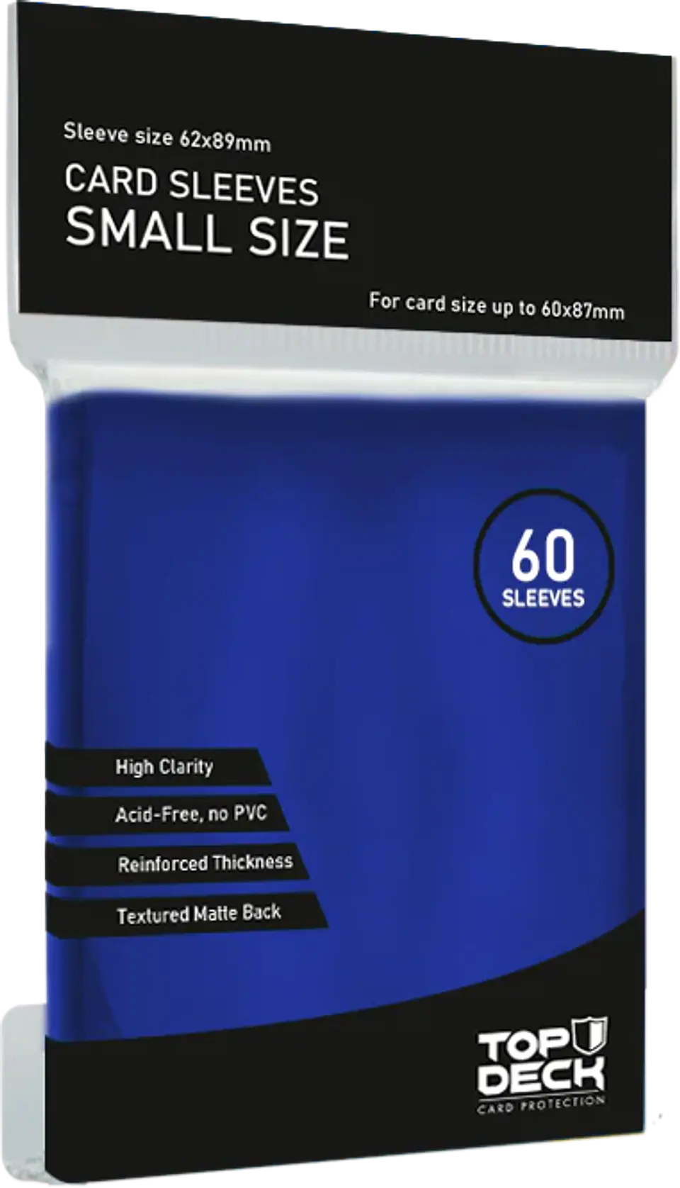 Protector Top Deck Small Azul - 62x89mm 60un 1