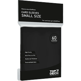 Protector Top Deck Small Negro - 62x89mm 60un