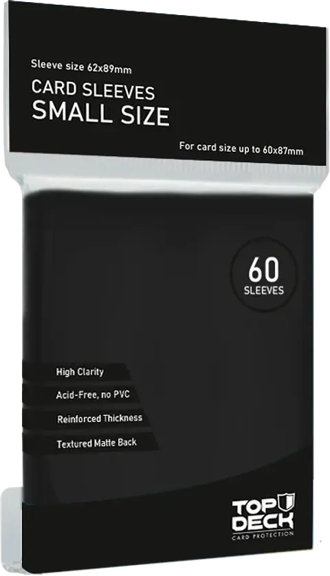 Protector Top Deck Small Negro - 62x89mm 60un