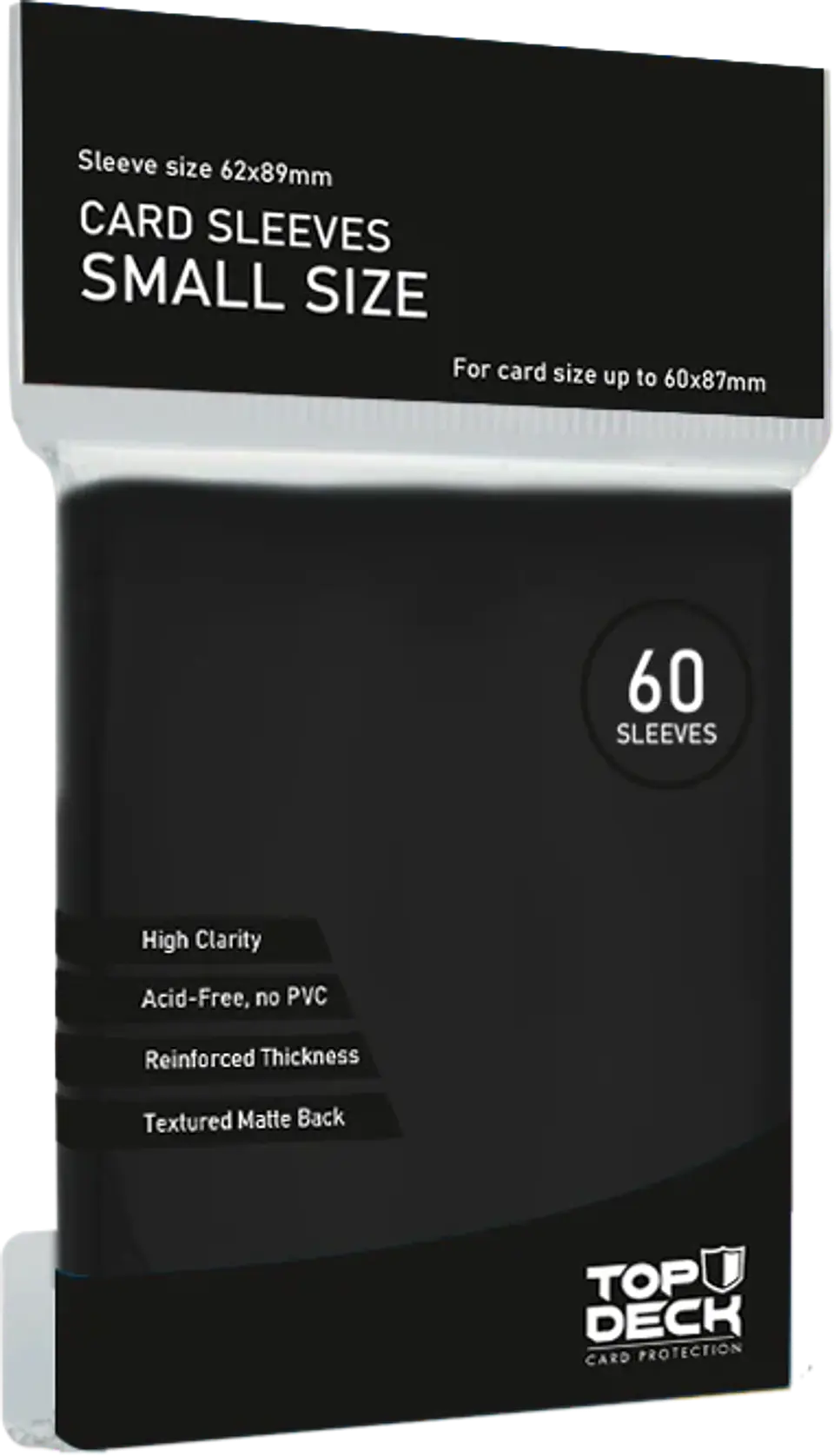 Protector Top Deck Small Negro - 62x89mm 60un 1