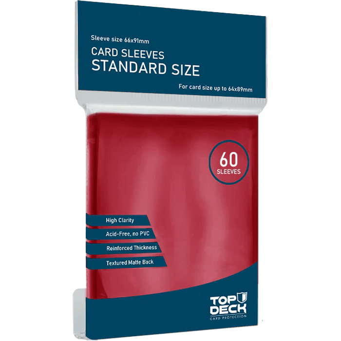 Protector Top Deck - Standard Rojo 60un 