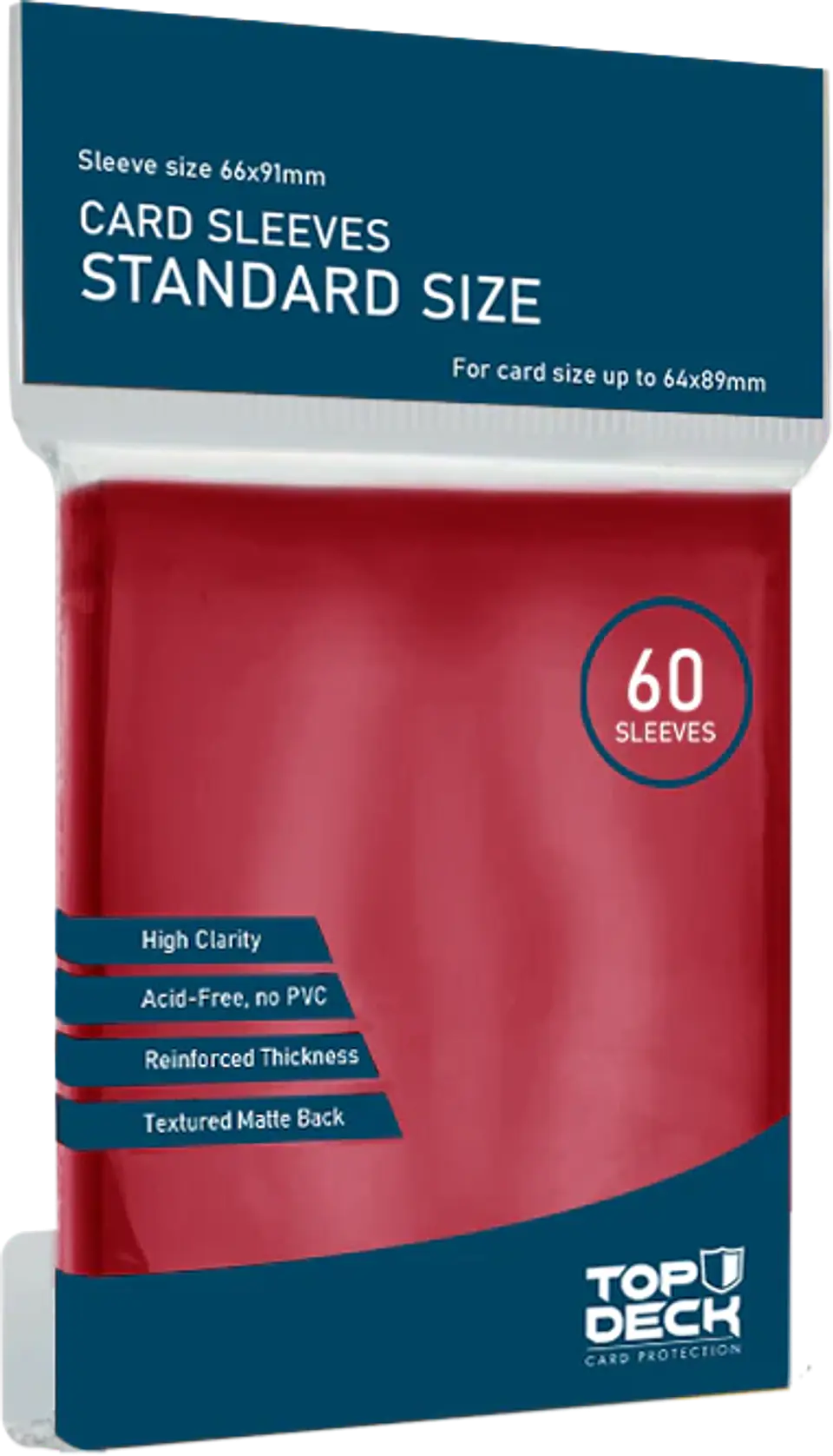 Protector Top Deck - Standard Rojo 60un  1