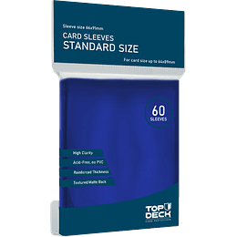 Protector Top Deck - Standard Azul 60un