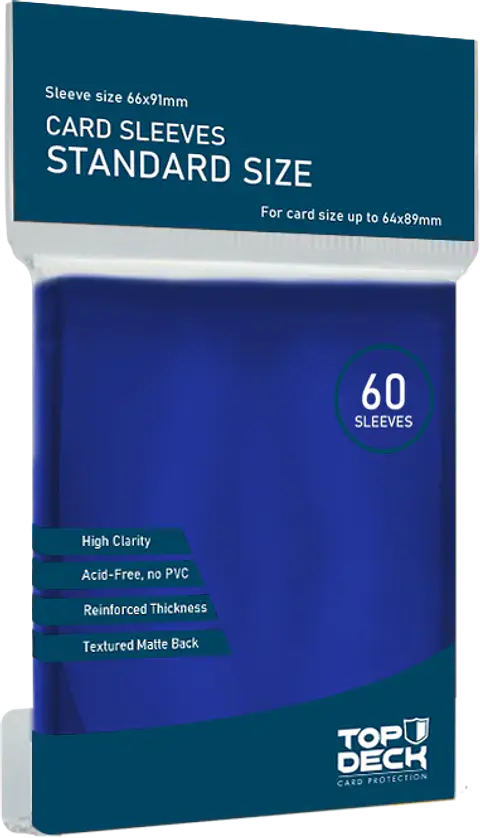 Protector Top Deck - Standard Azul 60un