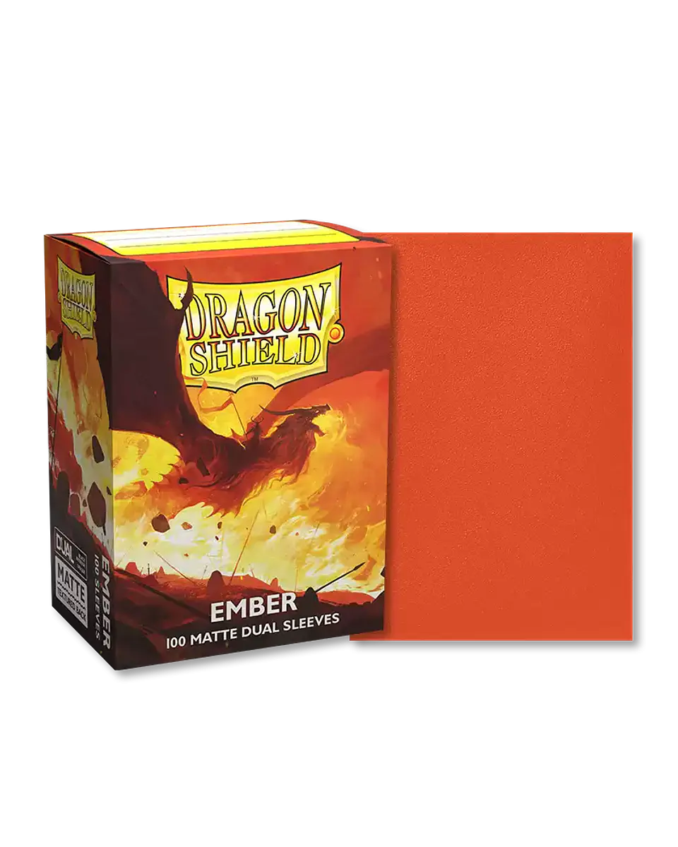 Protectores Dragon Shield Matte Dual - Ember (x100) 1