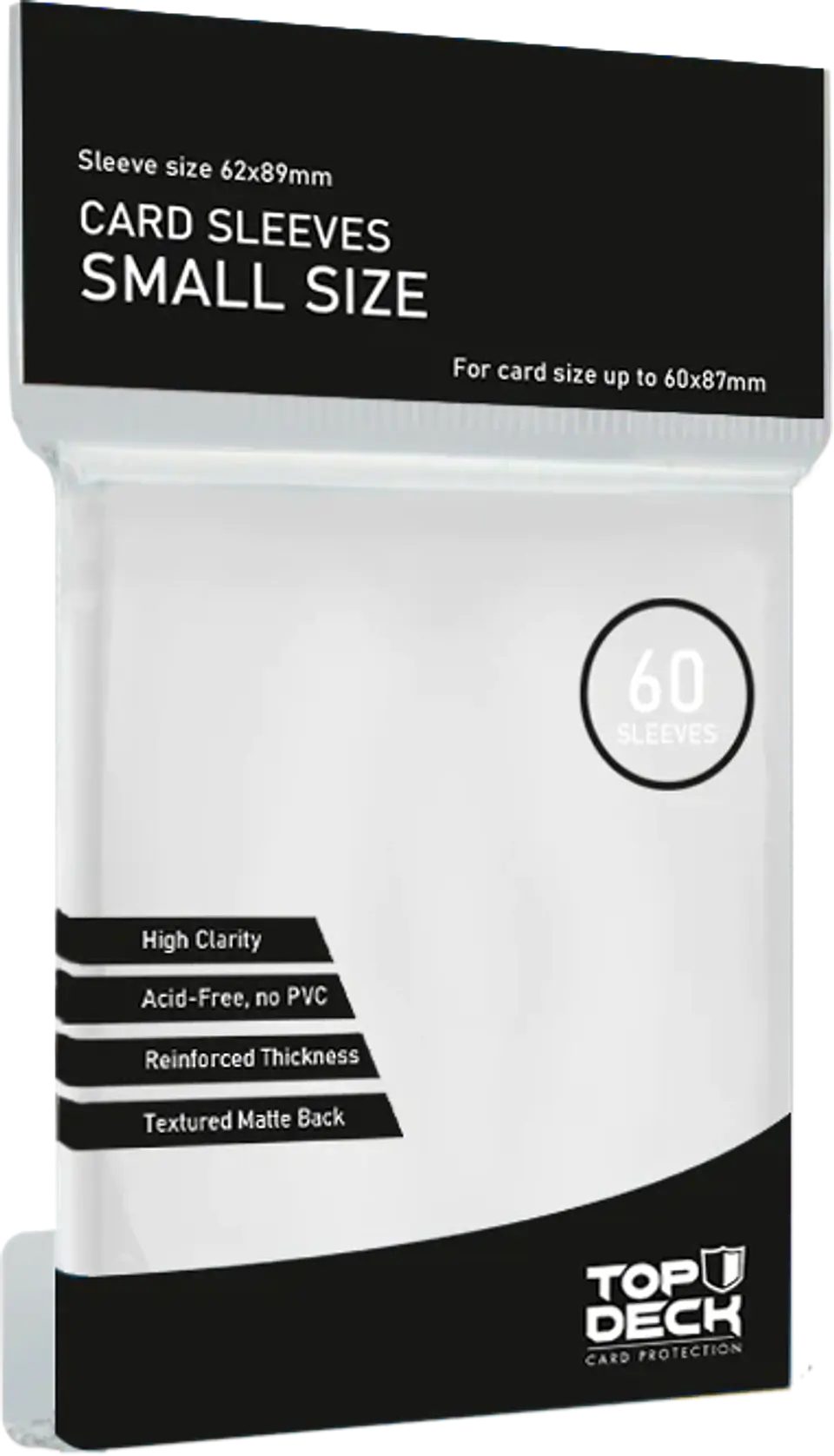 Protector Top Deck Small Blanco - 62x89mm 60un 1