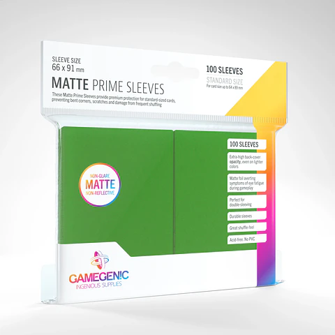 Protectores Gamegenic - Matte Prime Non-Glare Verde (x100)
