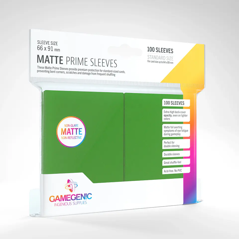 Protectores Gamegenic - Matte Prime Non-Glare Verde (x100) 1