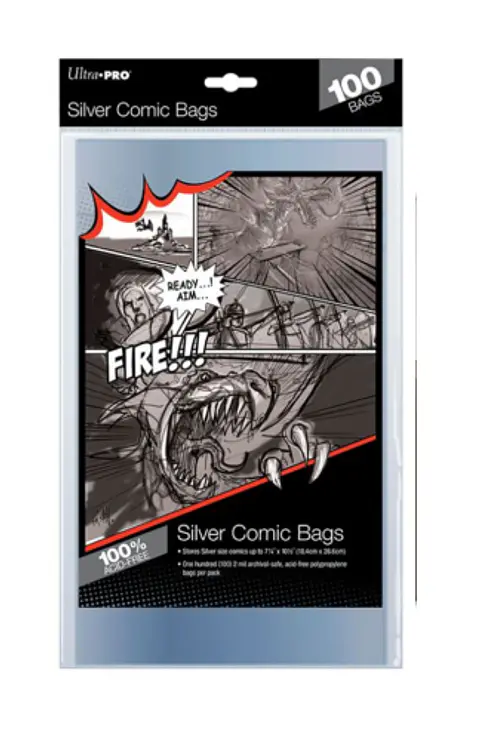 Bolsas para Comics - Comic Silver Bags (18.4 x 26.6cm) (x100) 