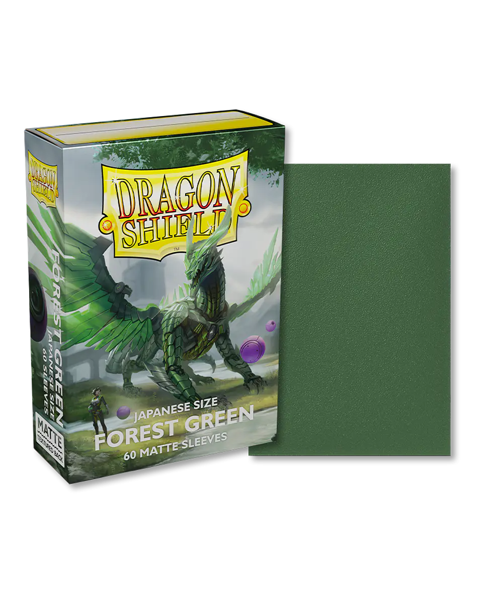 Protectores Dragon Shield Matte Small - Forest Green (x60)  1