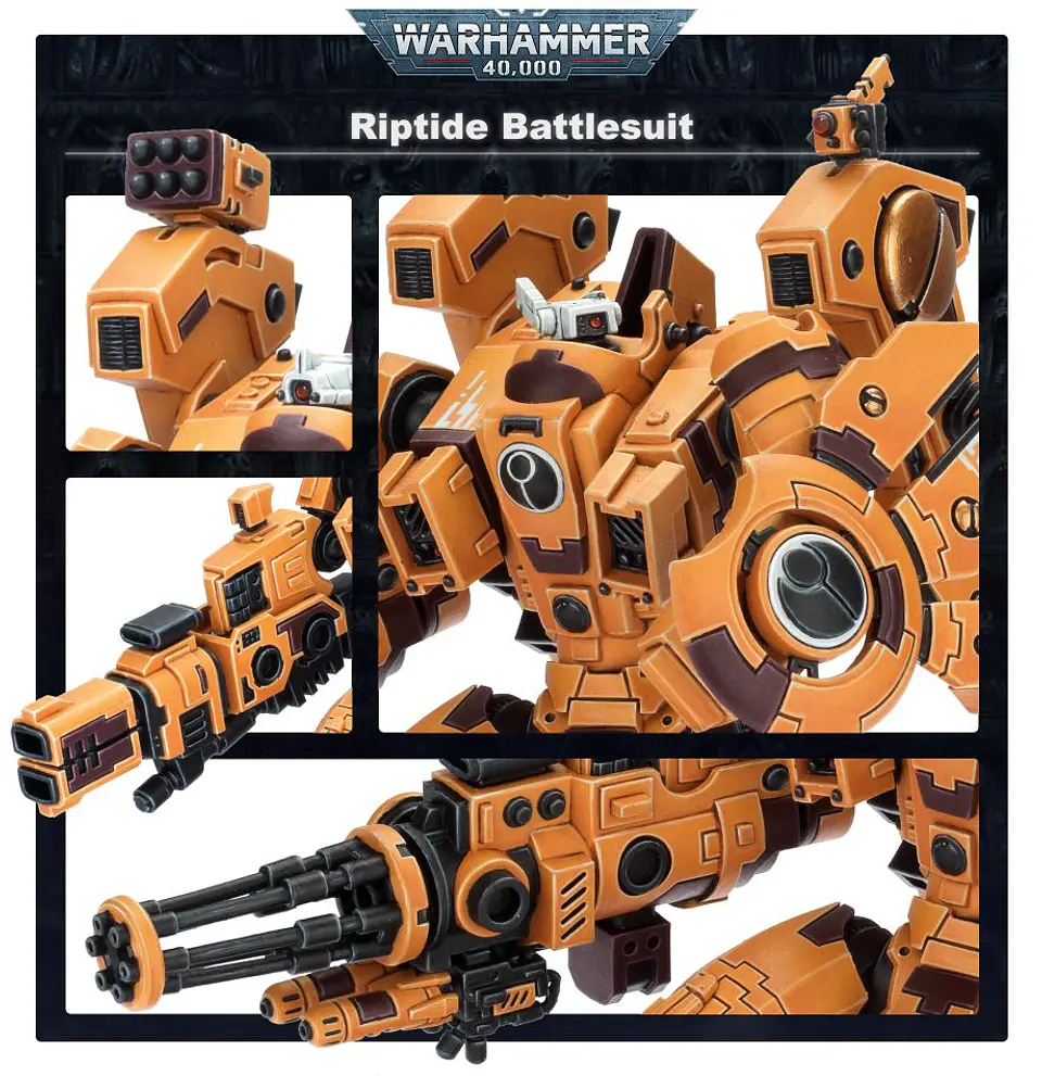 Tau Empire: Riptide Battlesuit - Exoarmadura Cataclismo 4