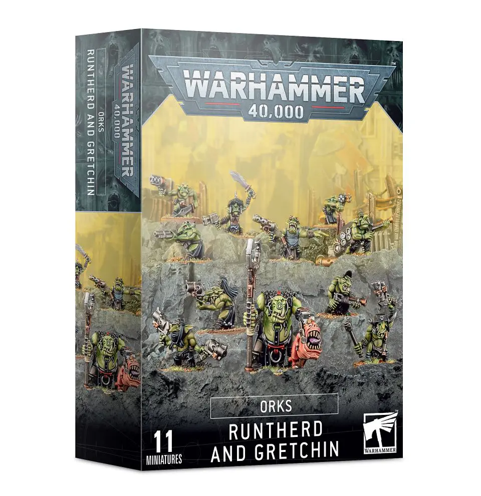 Orks: Runtherd and Gretchin - Kaporal y Gretchinz 1