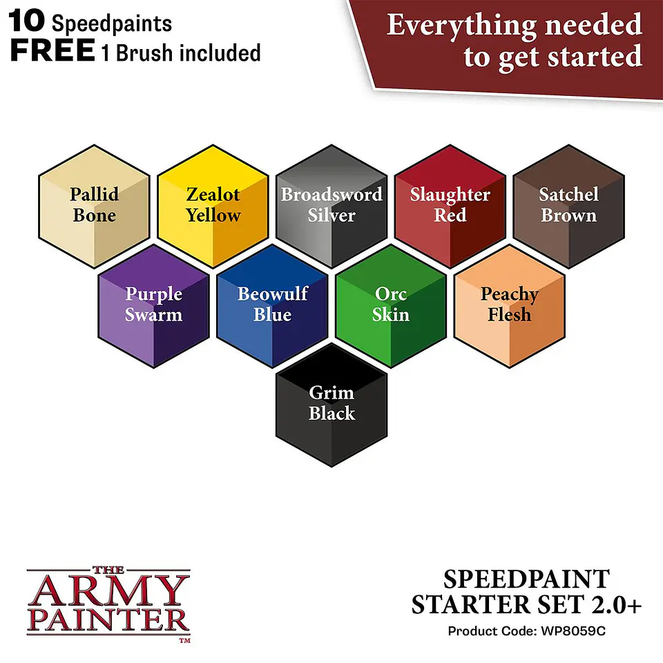 Set de pinturas Speedpaint Starter Set 2.0 (10 pinturas + 1 pincel) 3