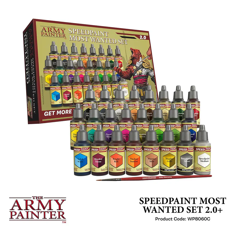 Set de pinturas Speedpaint Most Wanted Set 2.0 (24 pinturas + 1 pincel)  2