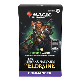 Mazo Commander de Las Tierras Salvajes de Eldraine - Virtud y Valor 