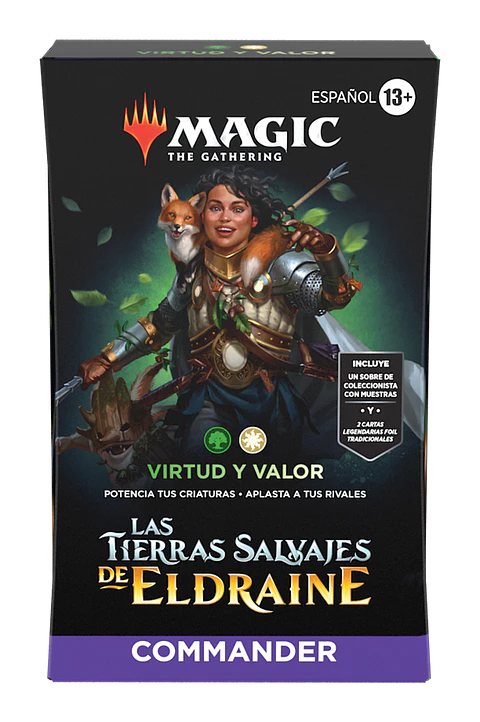 Mazo Commander de Las Tierras Salvajes de Eldraine - Virtud y Valor 