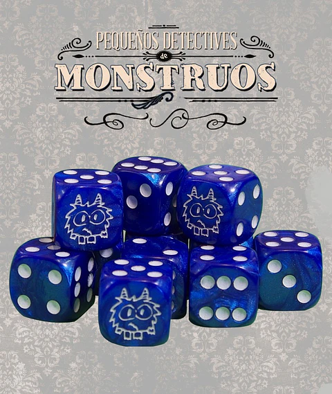 Pequeños Detectives de Monstruos: Dados de Gamusinos 
