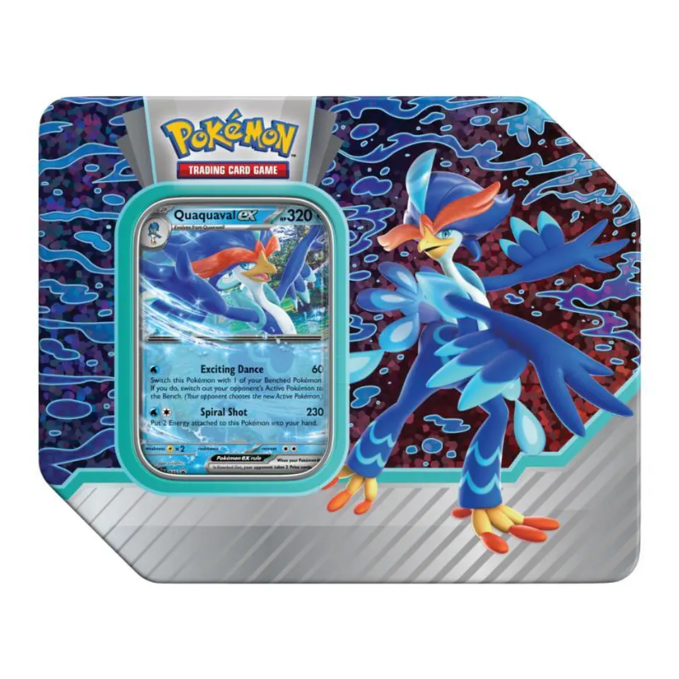 Pokemon TCG: Paldea Partners Tin - Quaquaval Ex (Inglés)  1