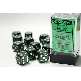 Set de 12 dados (6 lados) Speckled: Recon 