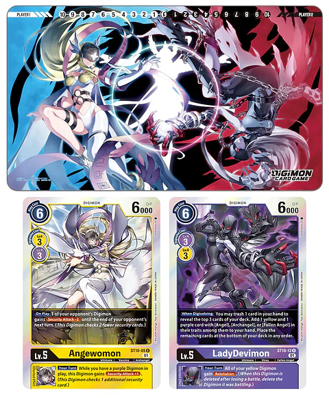 Digimon TCG: Tamer Goods Set - AngeWomon & LadyDevimon (PB14) 