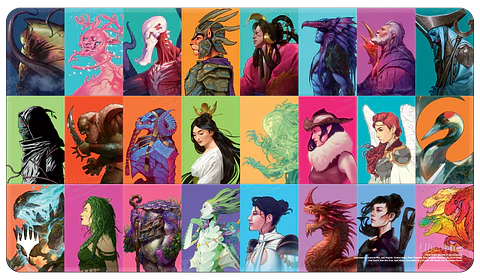 Playmat Ultra Pro - White Stitched Commander Masters 