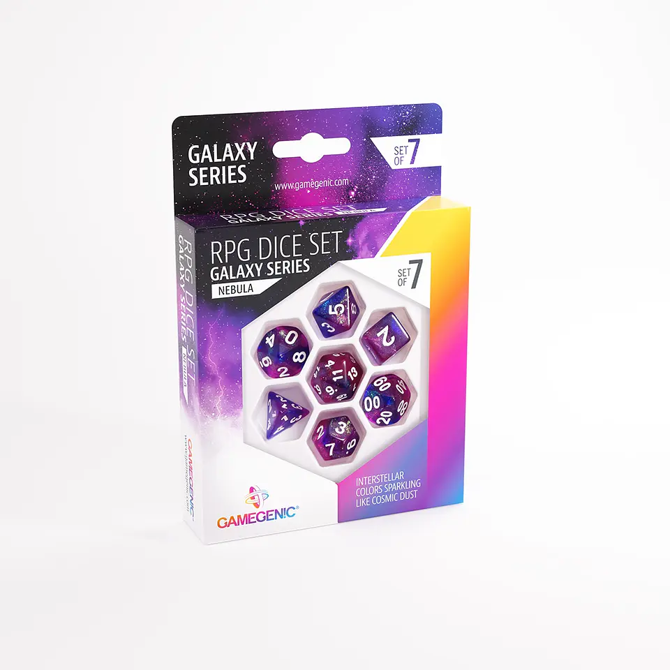 Set Dados: Nebula RPG (7 pcs)  1