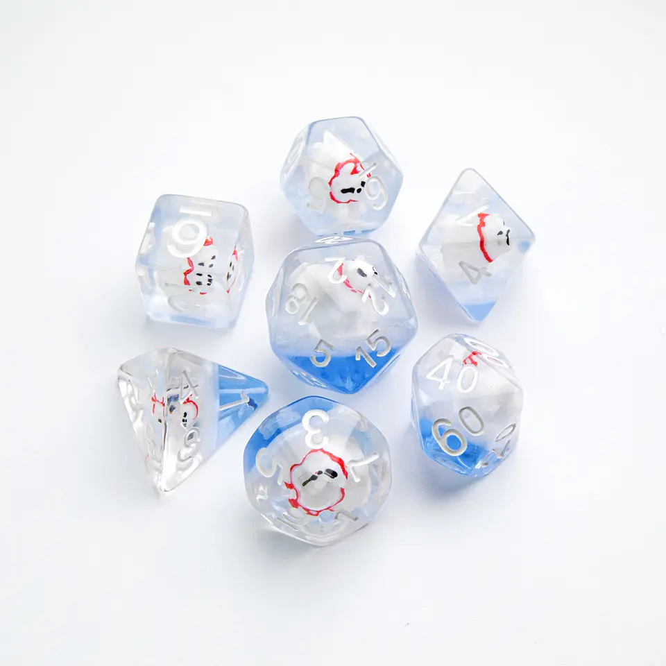 Set Dados: Polar Bear RPG (7 un)  2