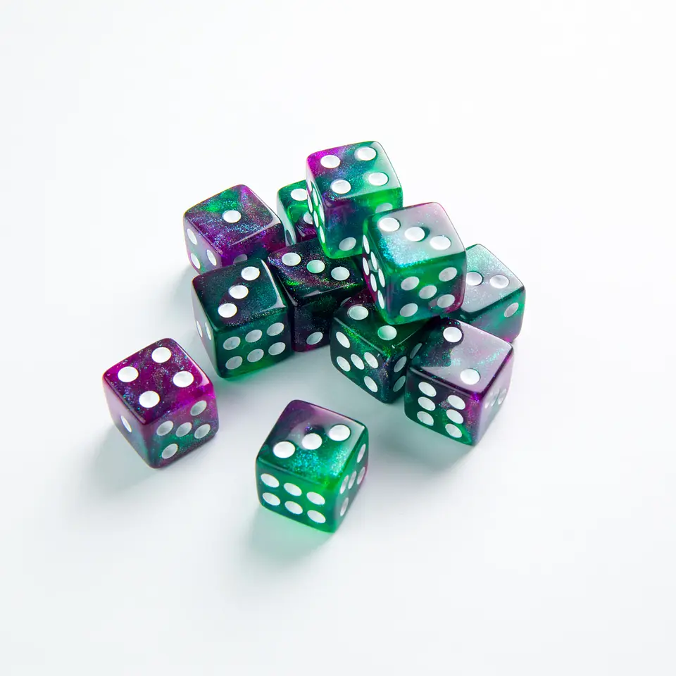Set de Dados: Aurora D6 Set 16 mm (12 pcs)  2